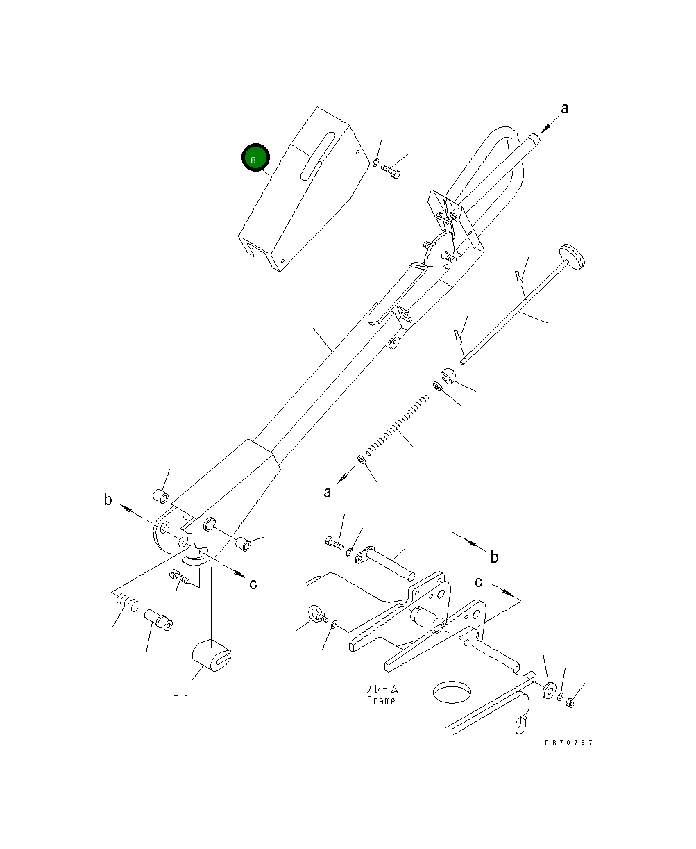 Крышка 2692-6-53100  Komatsu