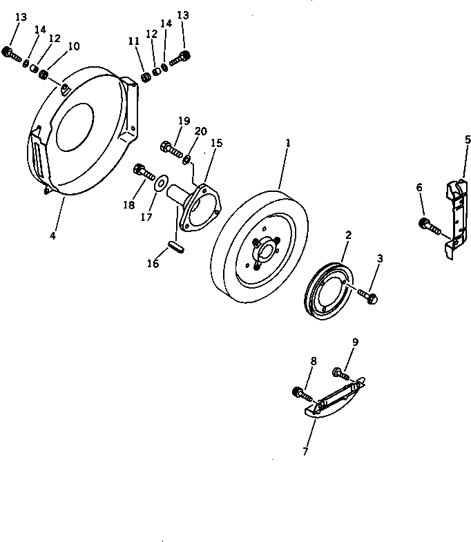 Болт YM26206-120352 Komatsu