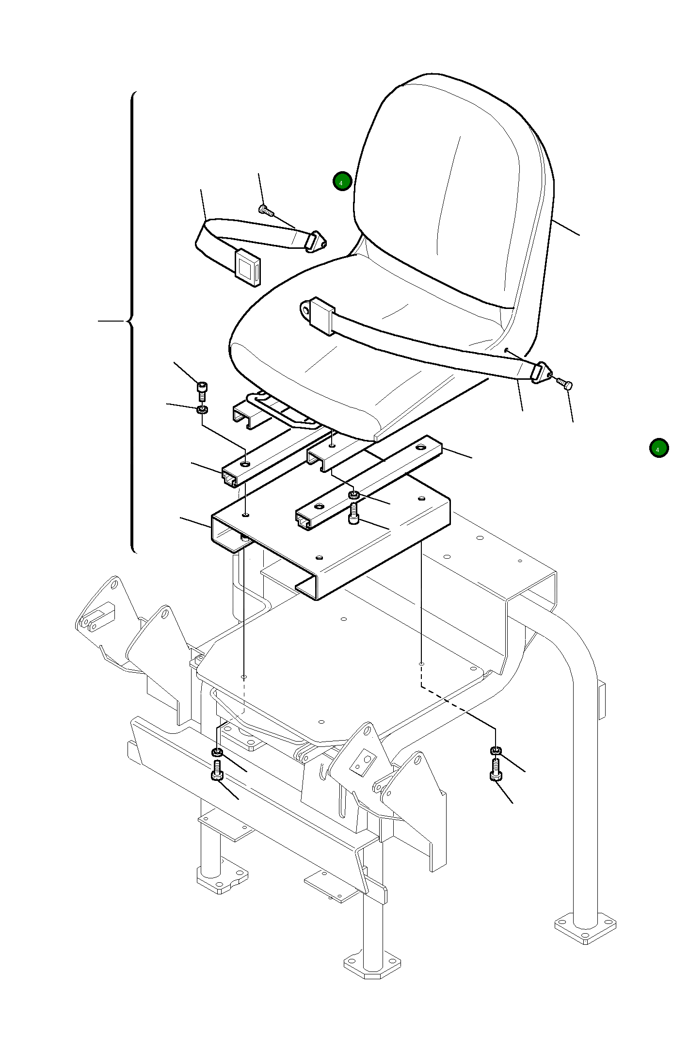 Болт 801015177  Komatsu