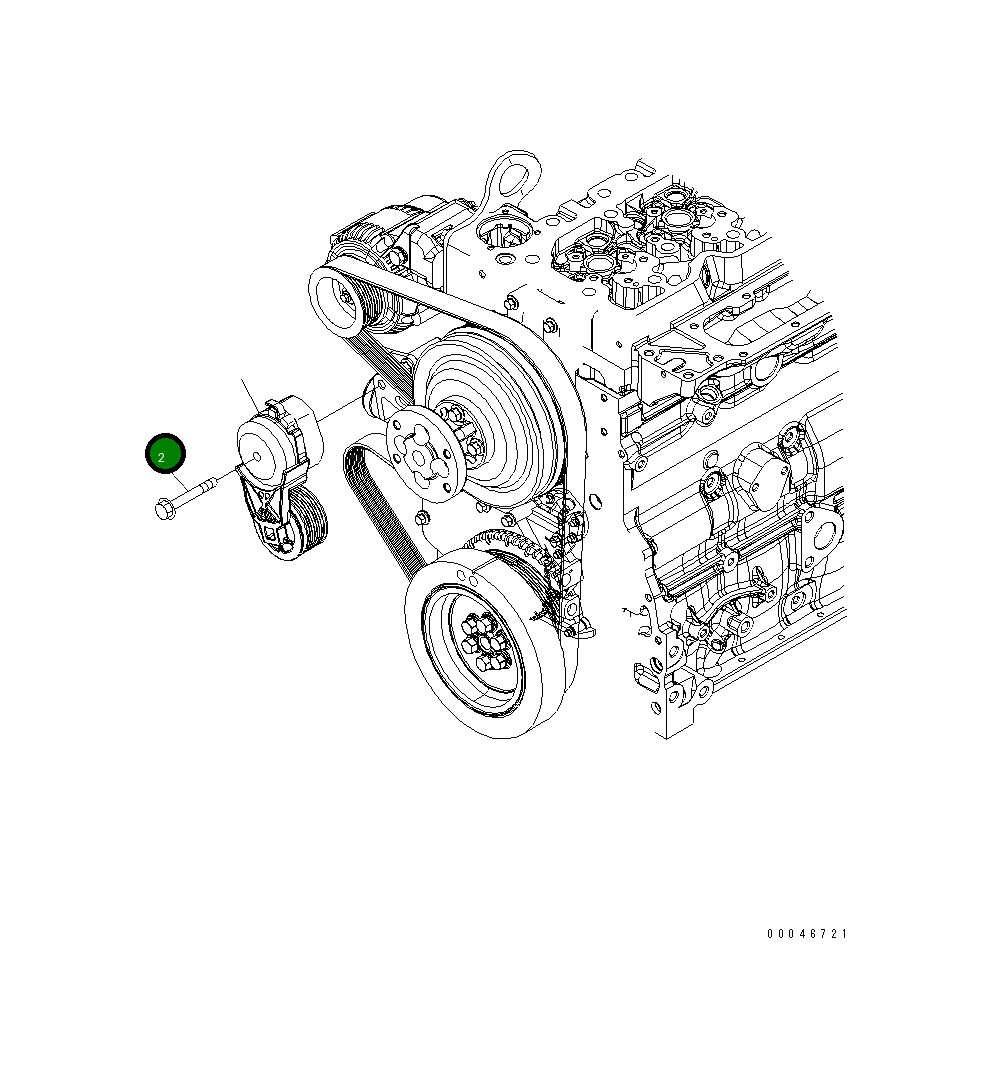 Болт 6731-21-6220 Komatsu