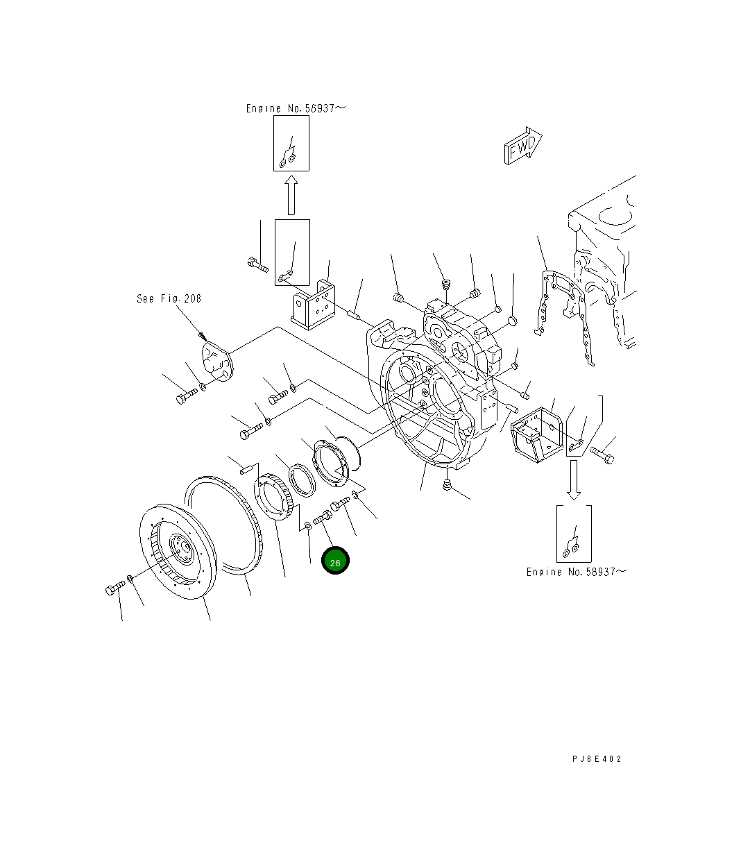 Болт 01018-01260 Komatsu