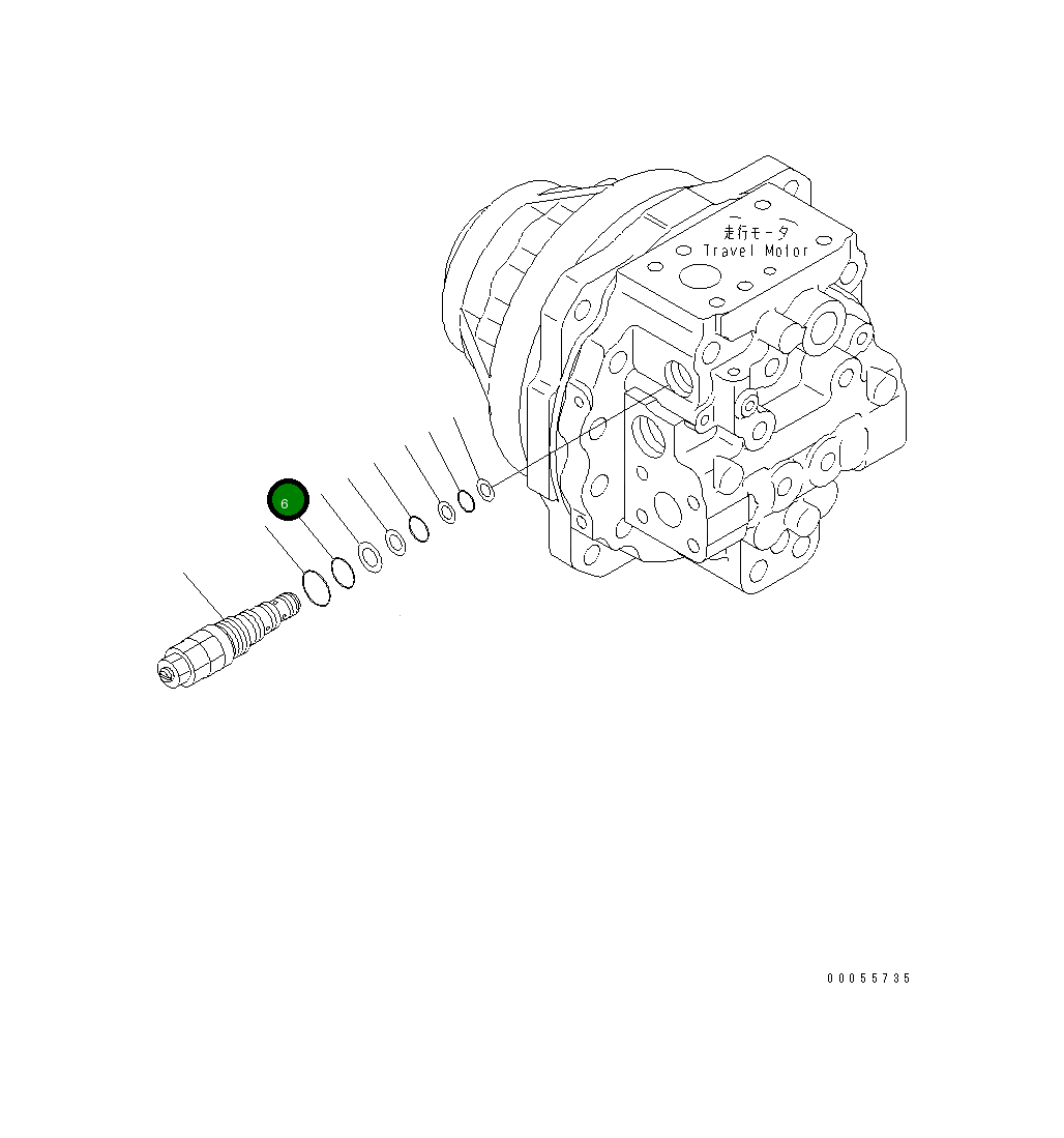Кольцо уплотнительное (O-Ring) 702-75-11430 Komatsu