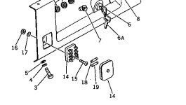 Болт 103-A44-1130 Komatsu