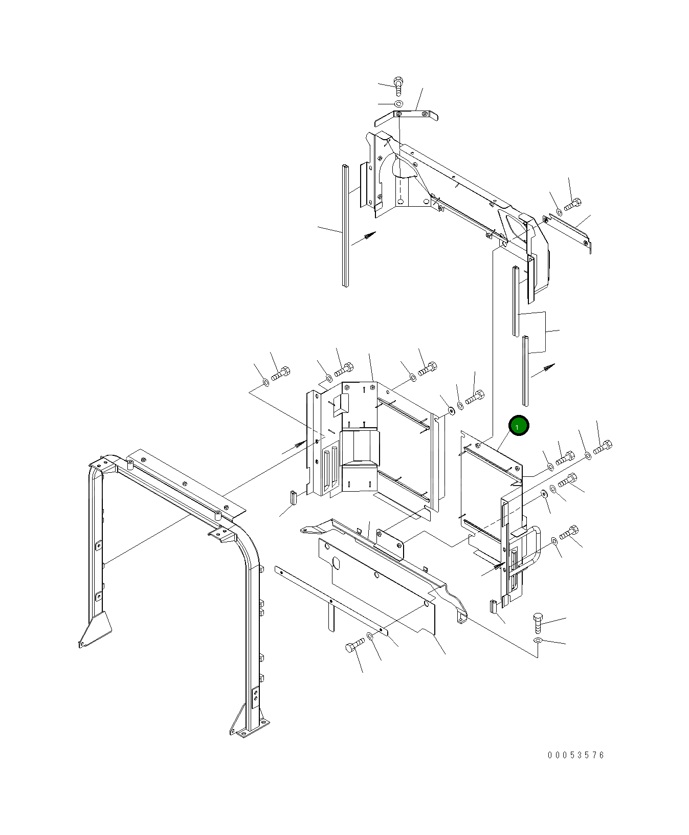 Крышка 421-54-41281  Komatsu