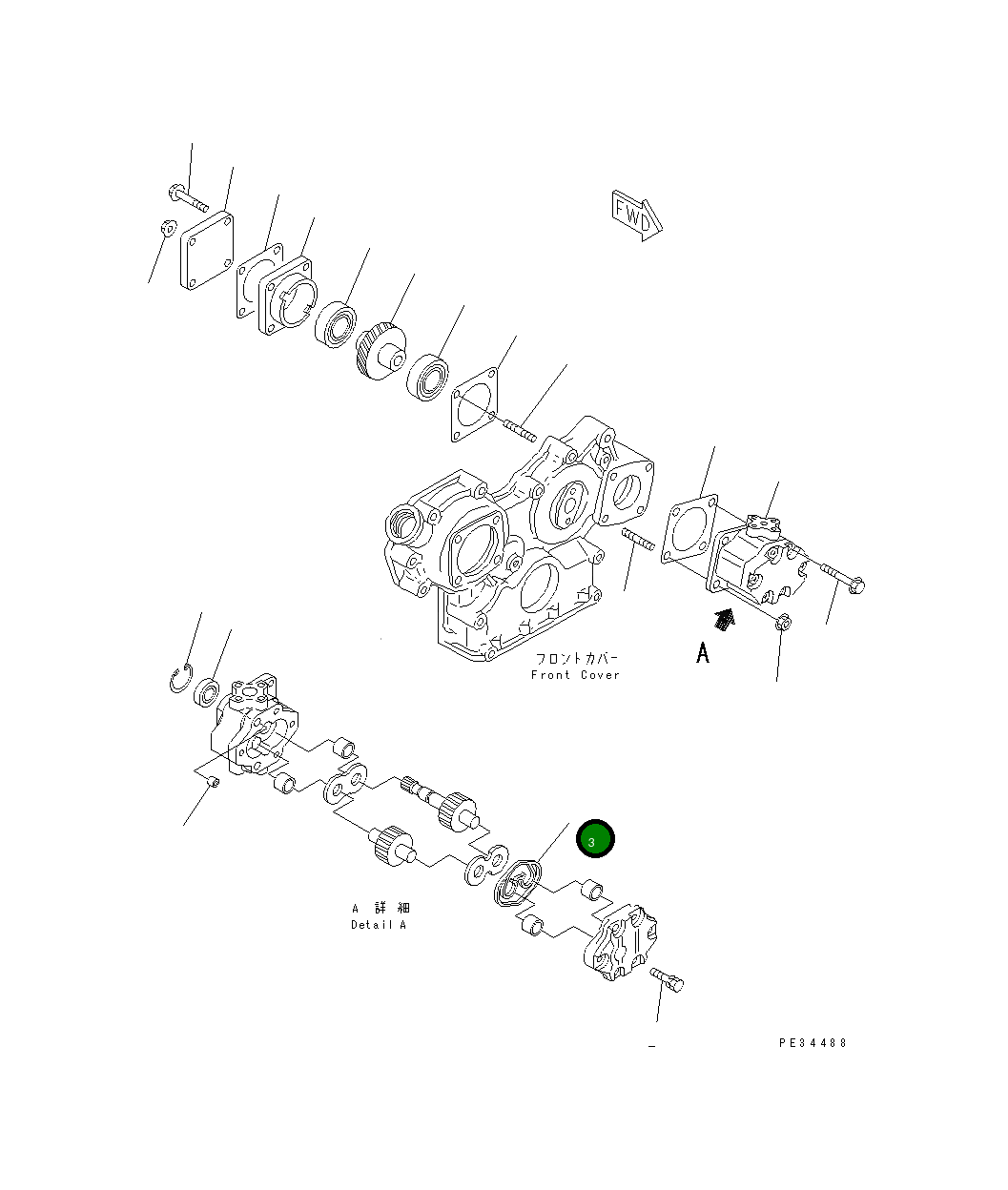 Кольцо YM178070-10400 Komatsu