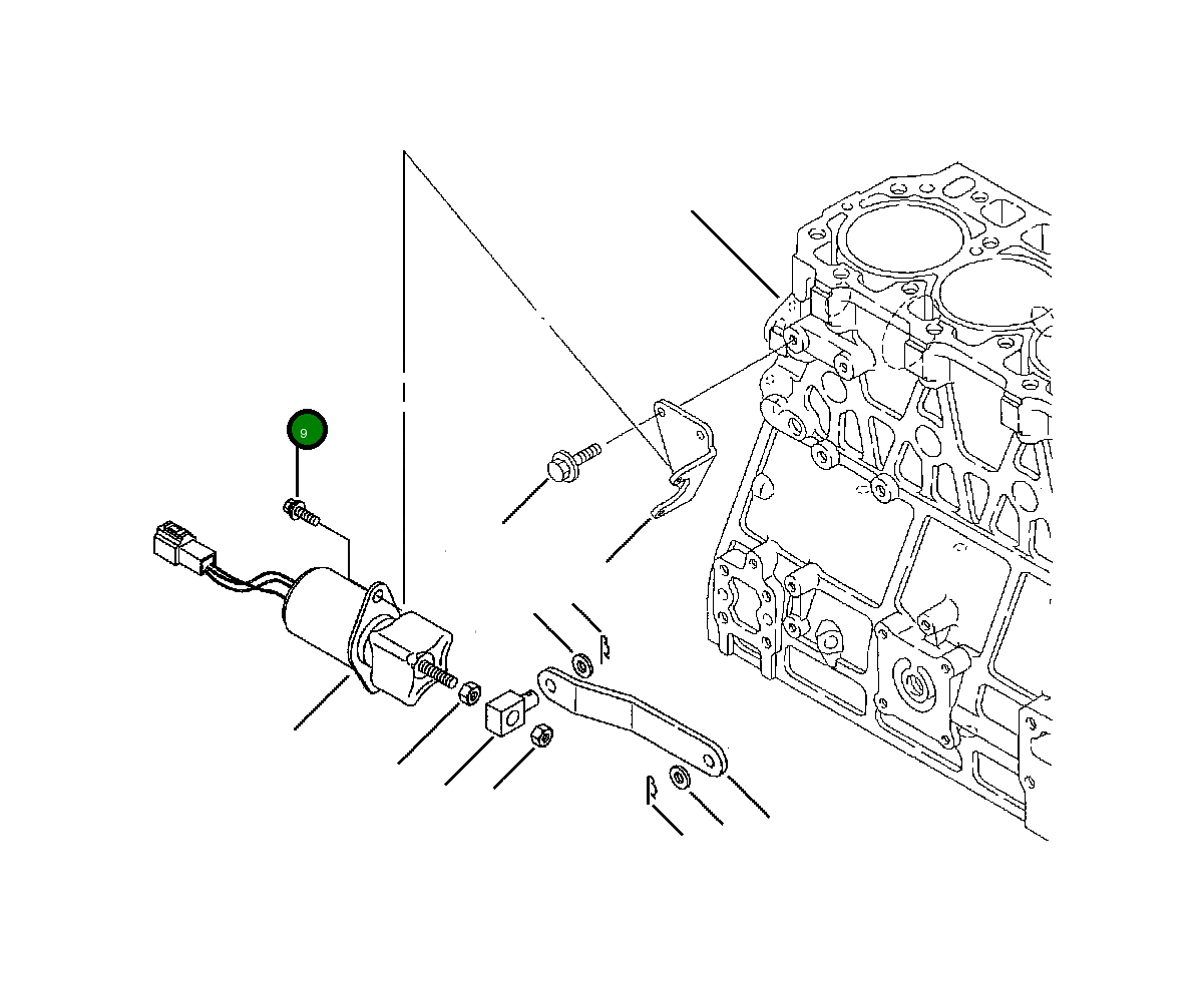 Болт YM261060-60102 Komatsu