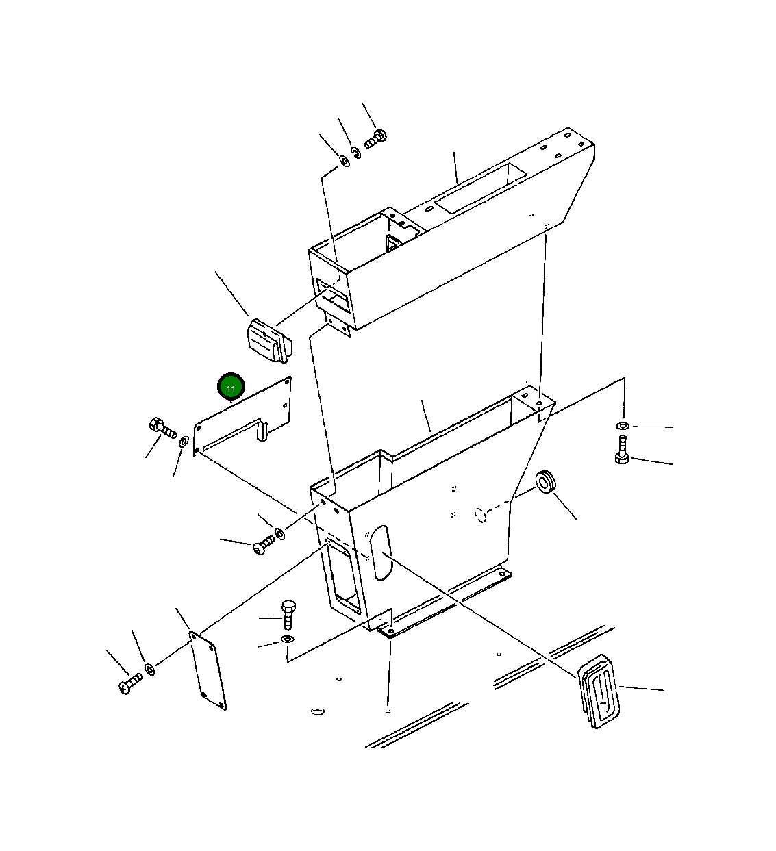 Крышка 209-43-51871  Komatsu