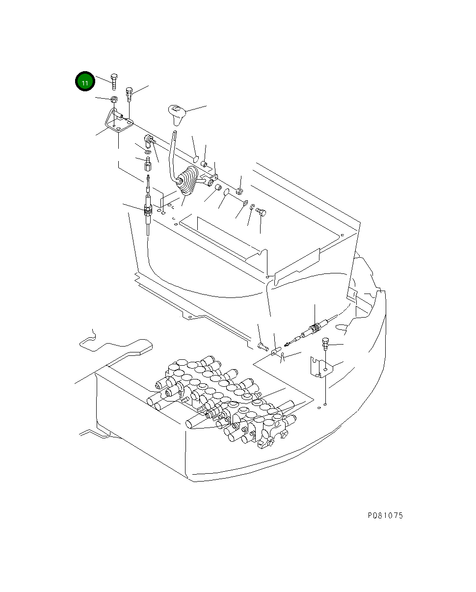 Болт YM26116-080404 Komatsu