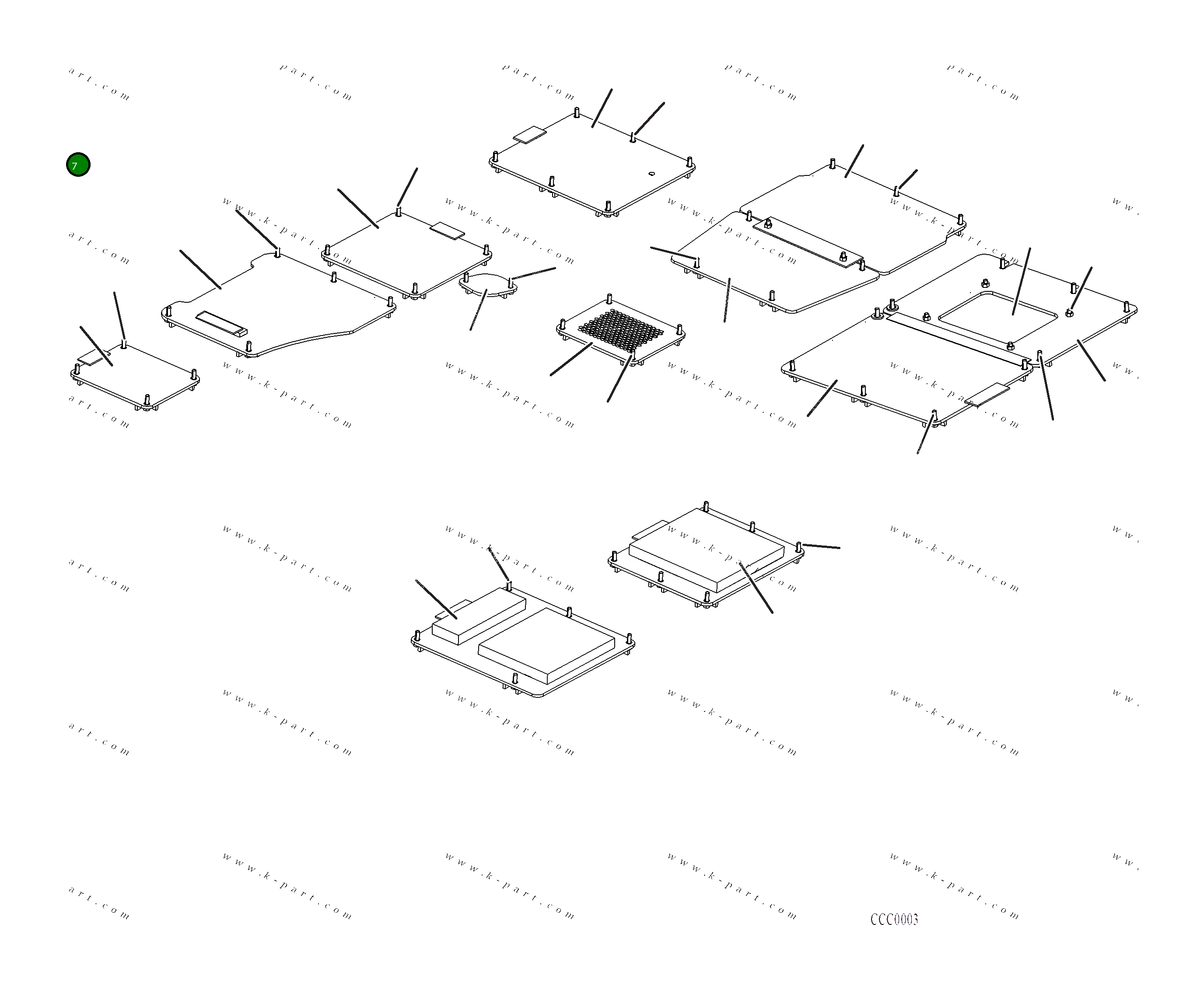 Крышка 2A6-54-A1280 Komatsu