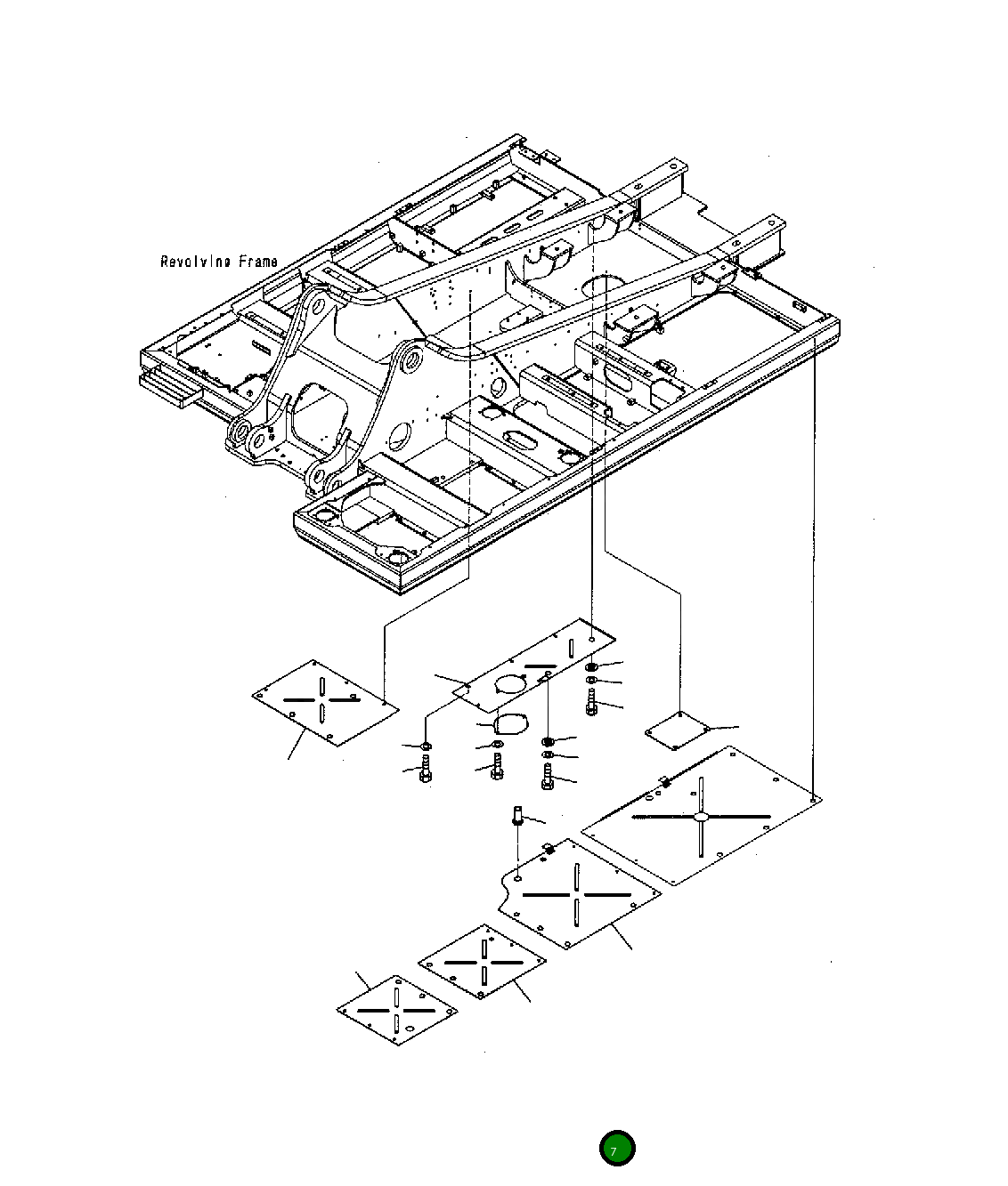 Крышка 207-54-75330  Komatsu