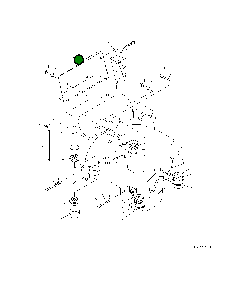 Крышка 21W-01-31381 Komatsu