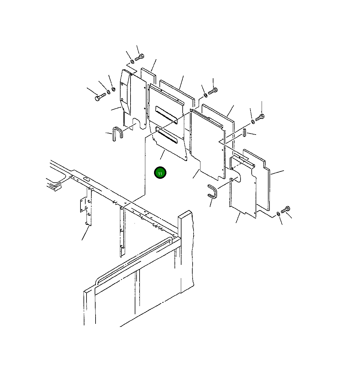 Крышка 209-54-54512 Komatsu