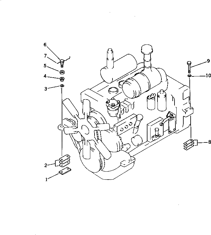 Болт 01091-51820  Komatsu