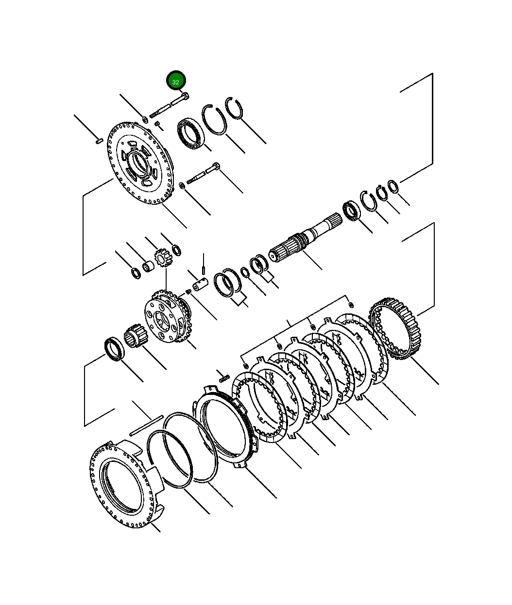 Болт 425-15-11250 Komatsu