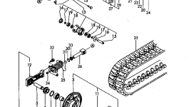 Ведущая звезда YM172137-29110 Komatsu