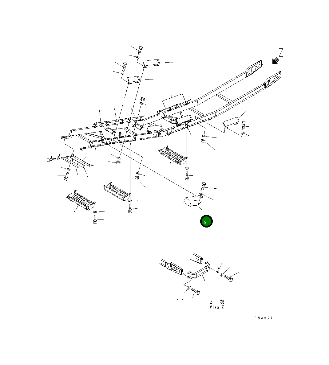 Крышка 8221-75-2140 Komatsu
