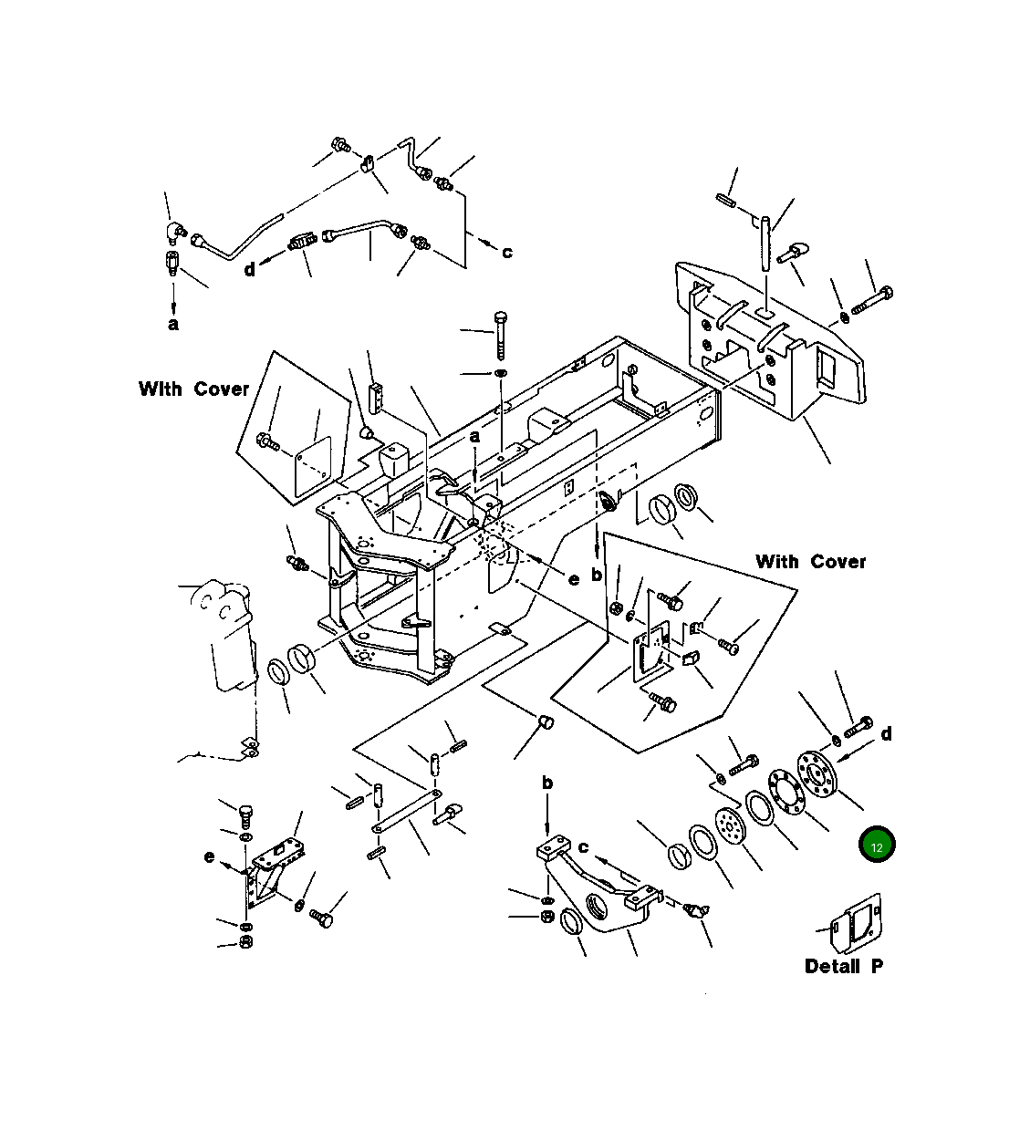Крышка 419-46-12431  Komatsu
