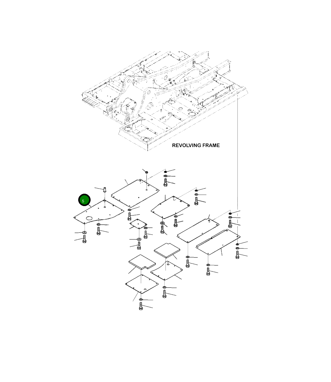 Крышка 206-54-35350 Komatsu