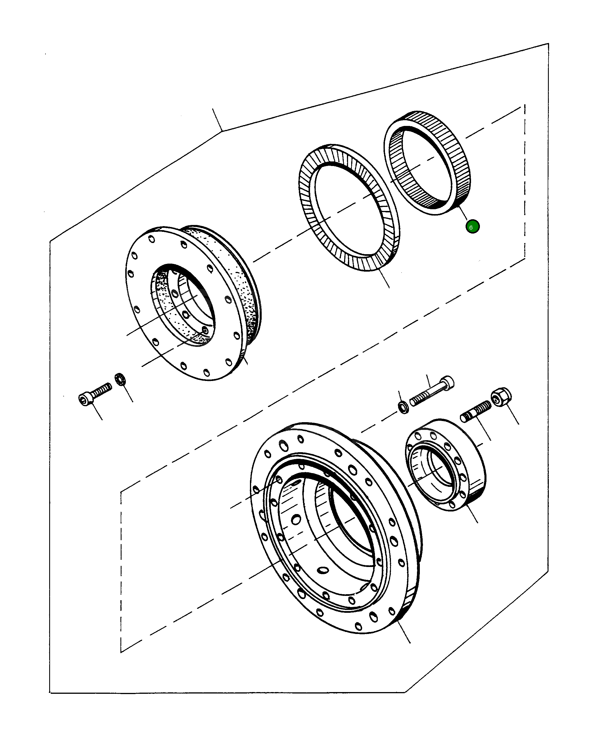 Кольцо 3236223M1 Komatsu