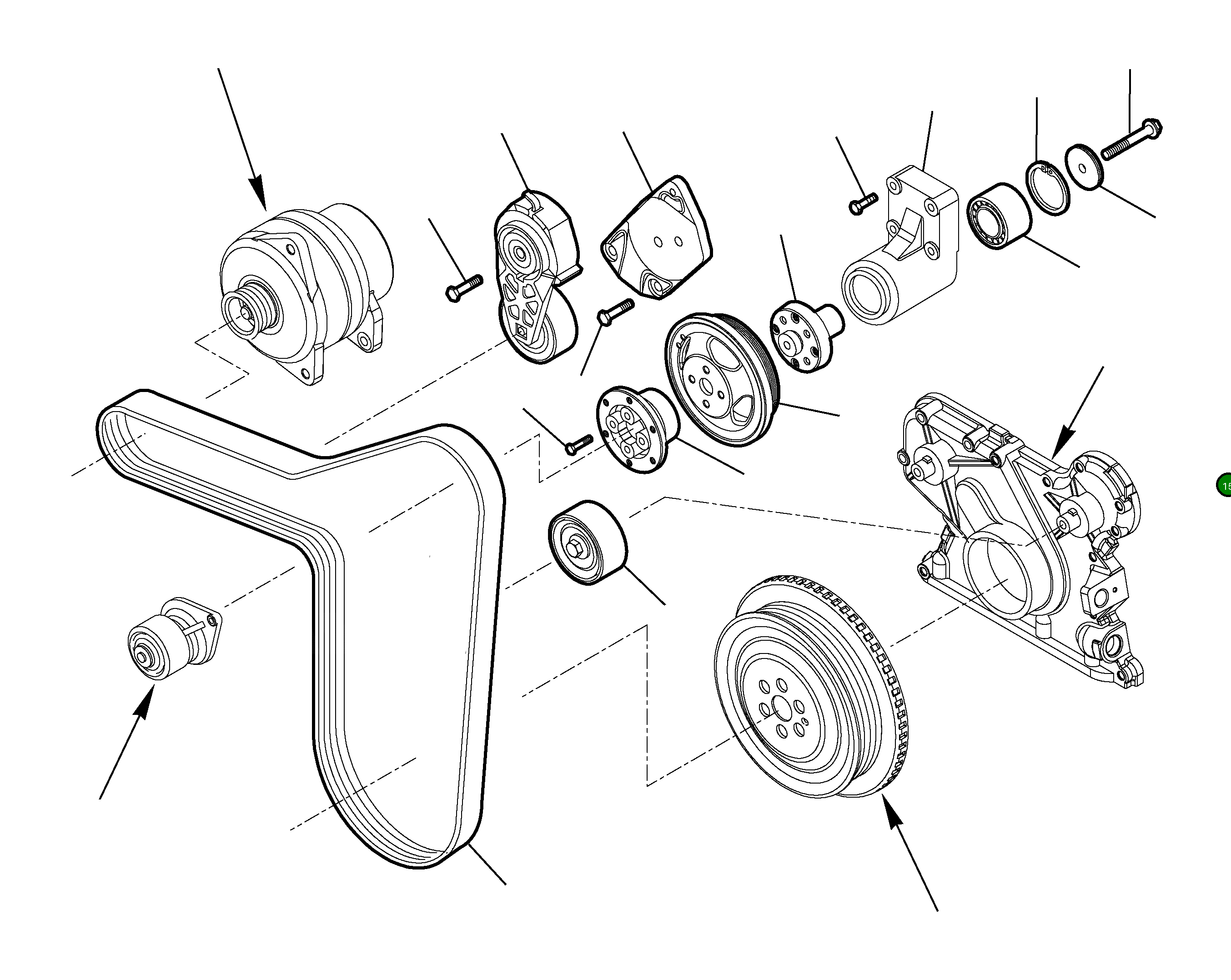 Болт EA16676834 Komatsu