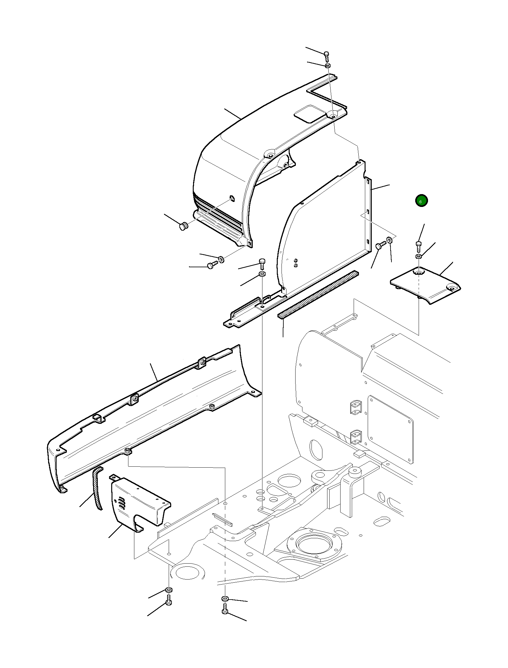 Крышка 3F4542053  Komatsu