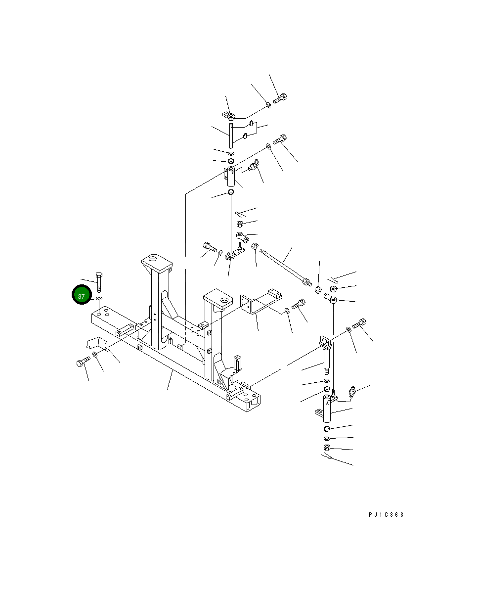 Болт 01011-82410  Komatsu