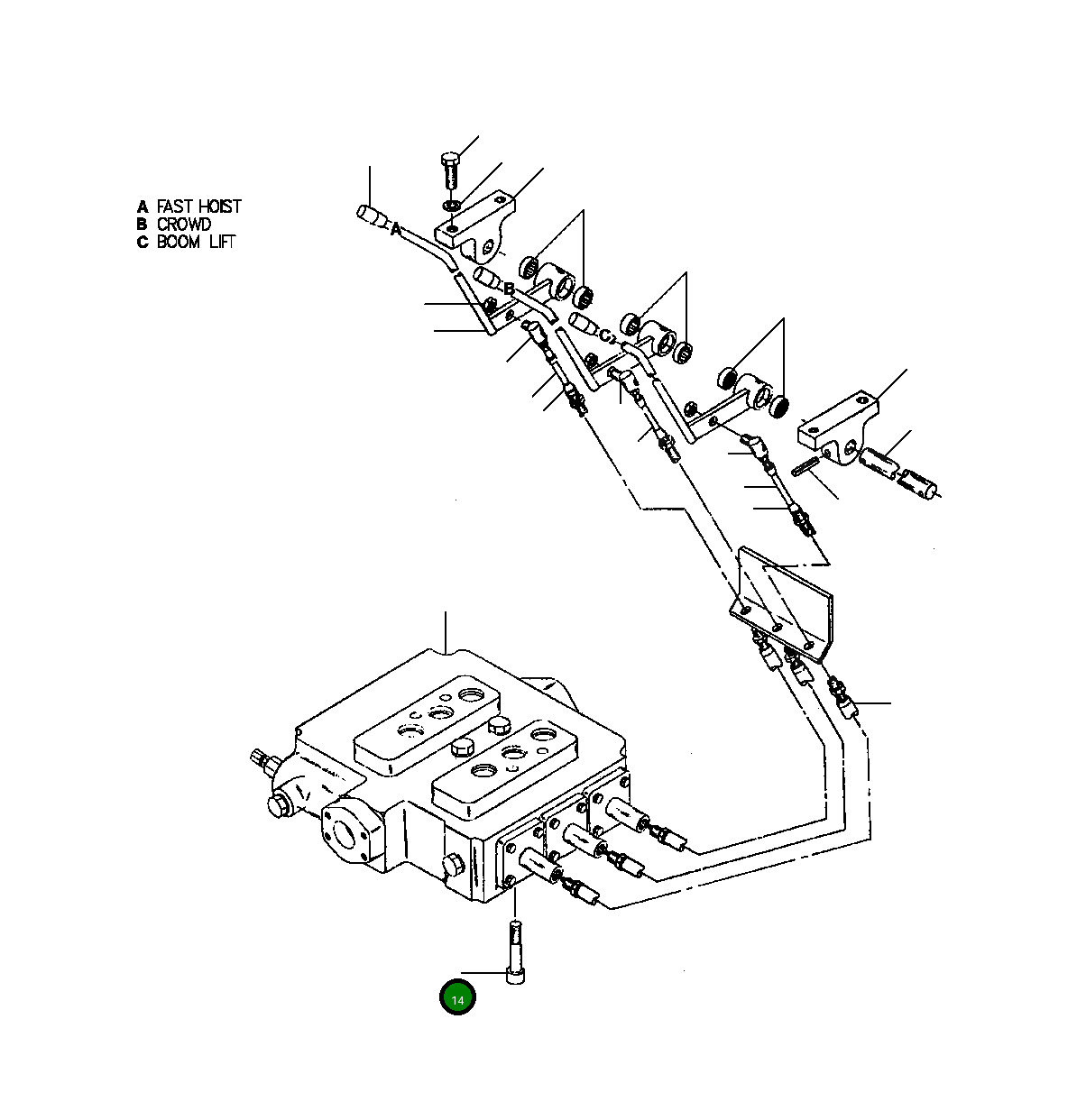 Болт 120 686 H45 Komatsu