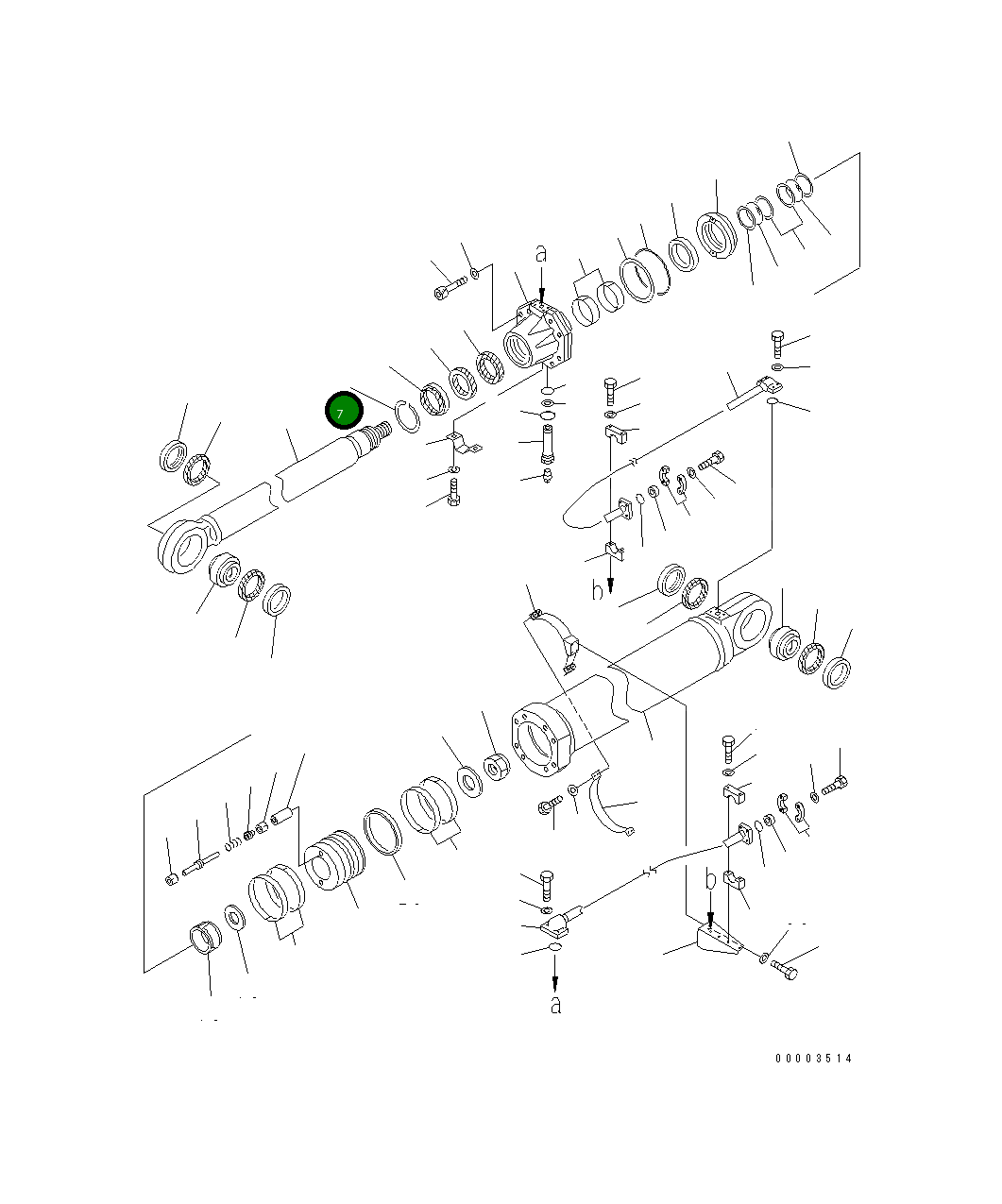 Кольцо 707-75-19012  Komatsu