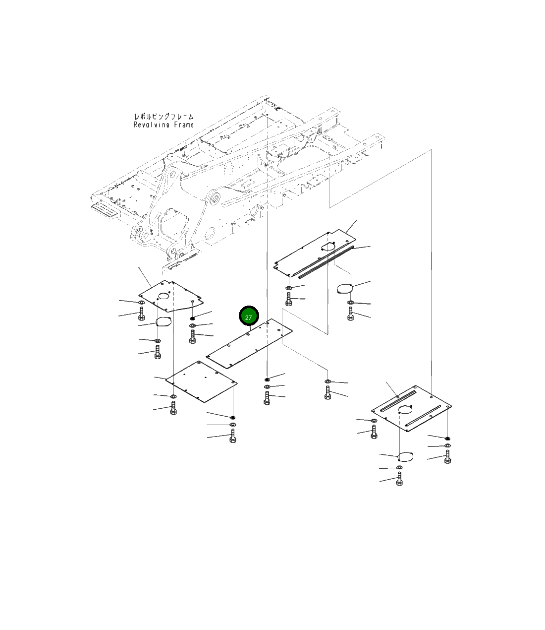 Крышка 207-54-42221 Komatsu