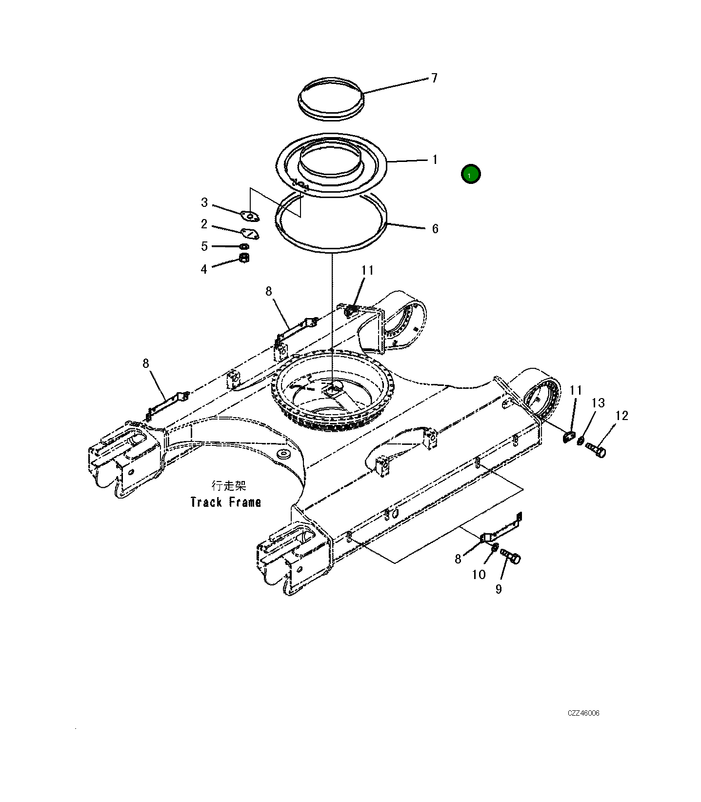 Крышка 208-30-61220 Komatsu