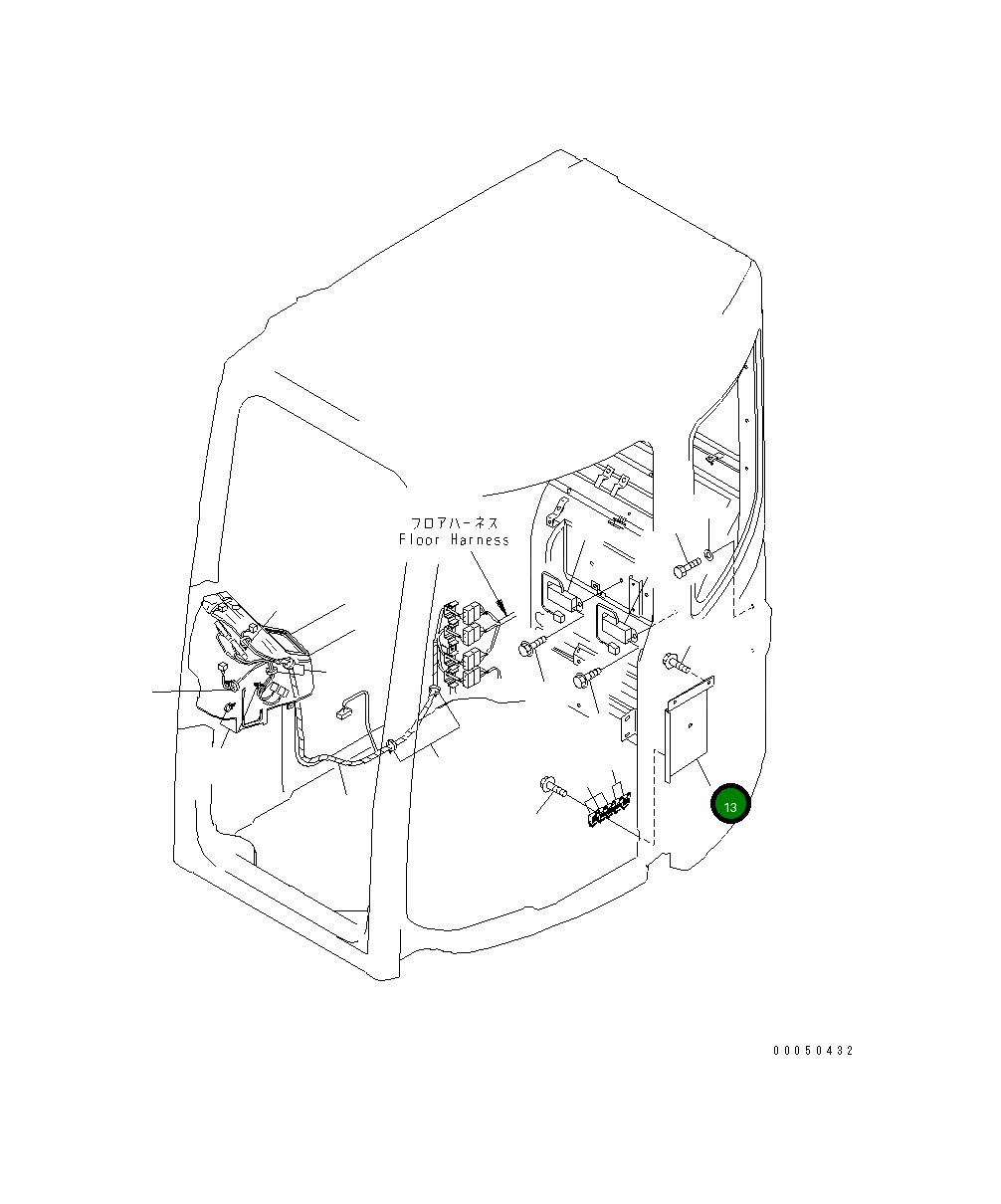 Крышка 22B-54-15491 Komatsu