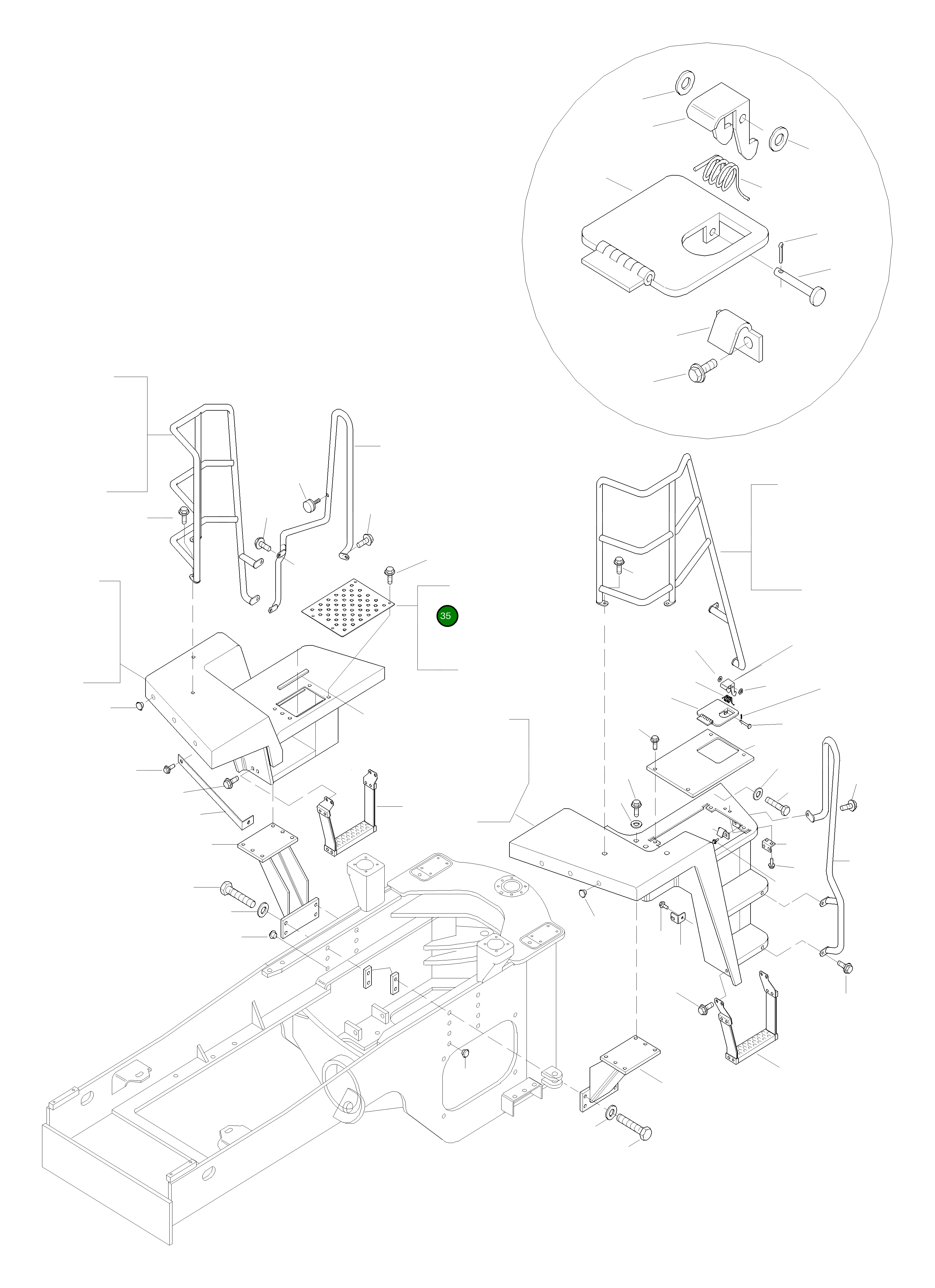 Крышка 421-54-H4290  Komatsu