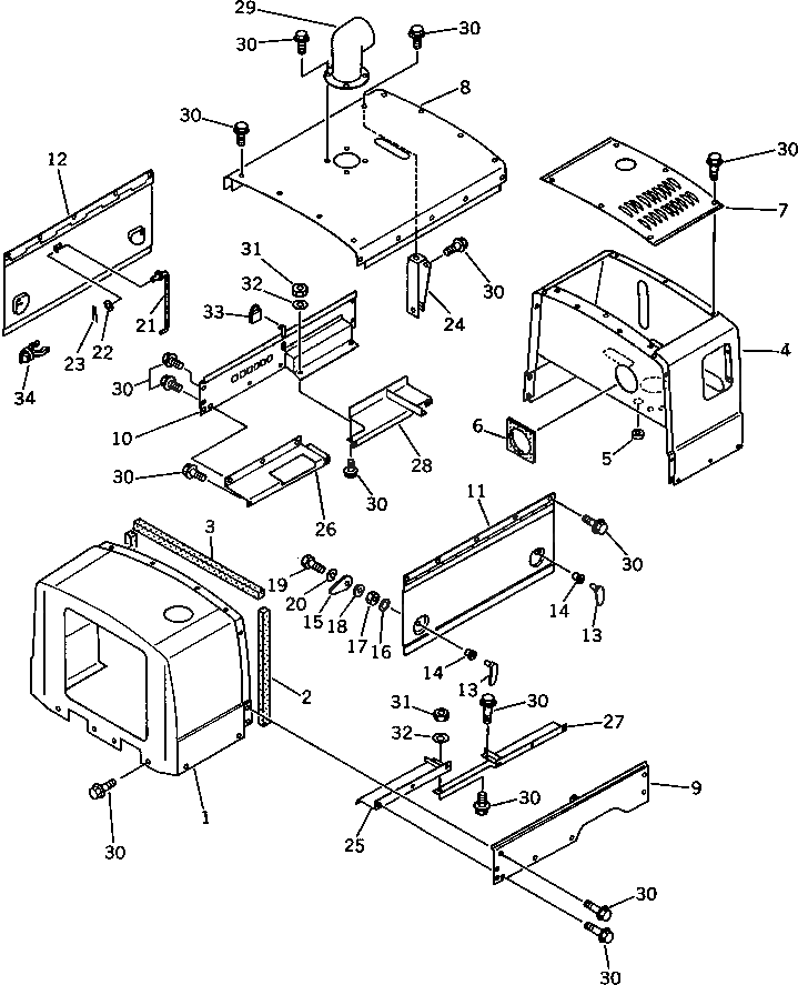 Болт M711045064260 Komatsu