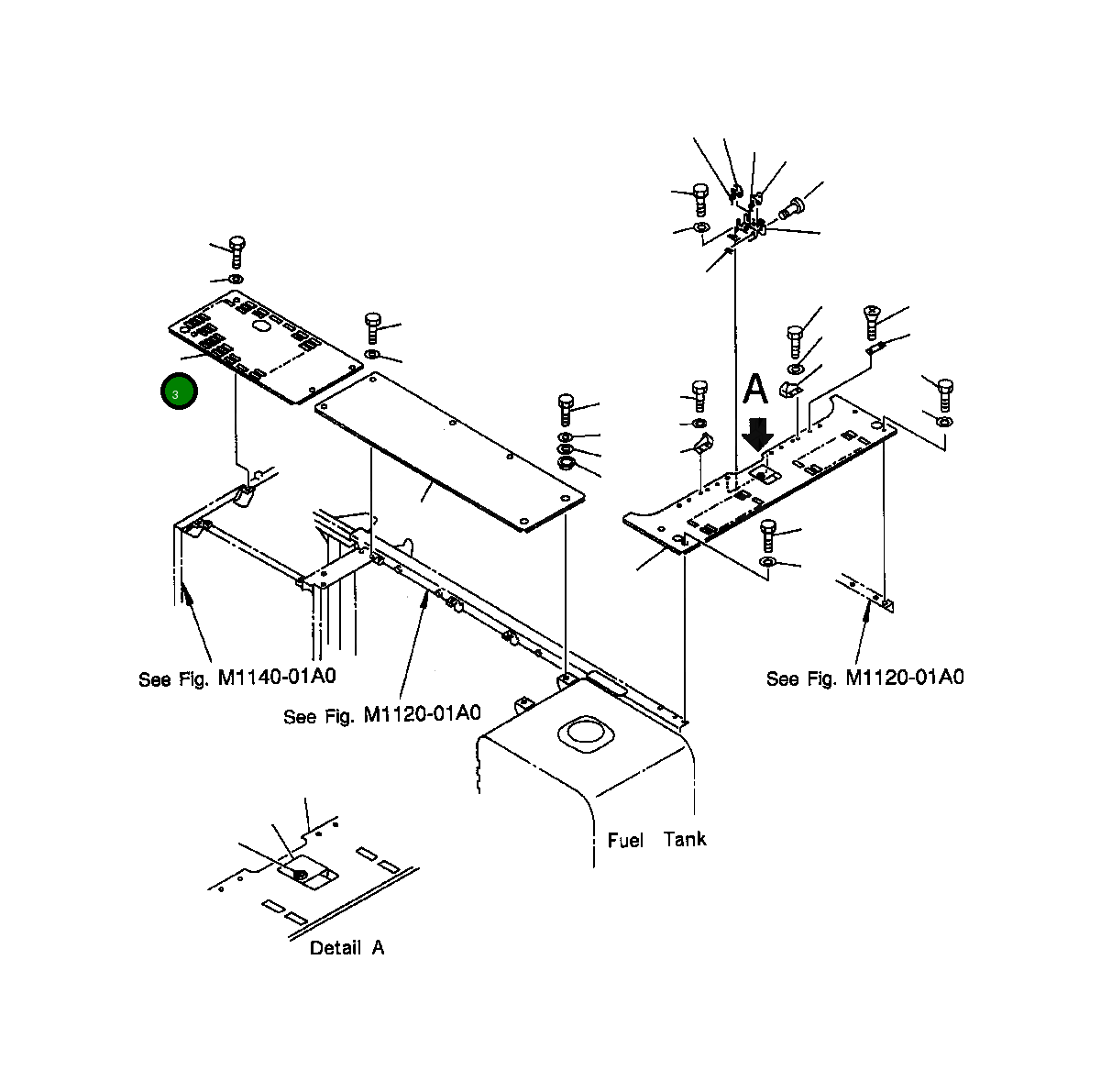 Крышка 207-54-61422  Komatsu