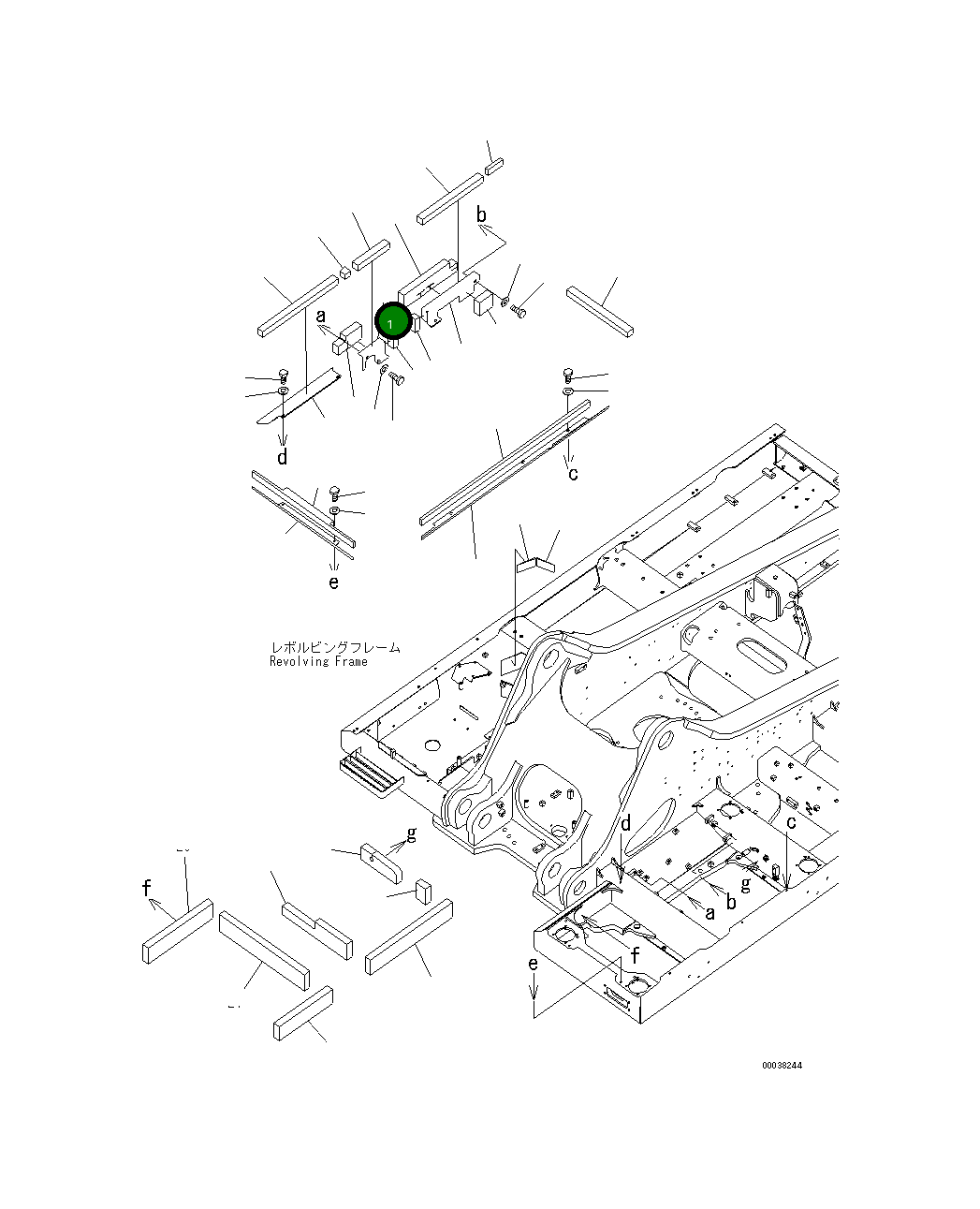 Крышка 21M-54-23111  Komatsu