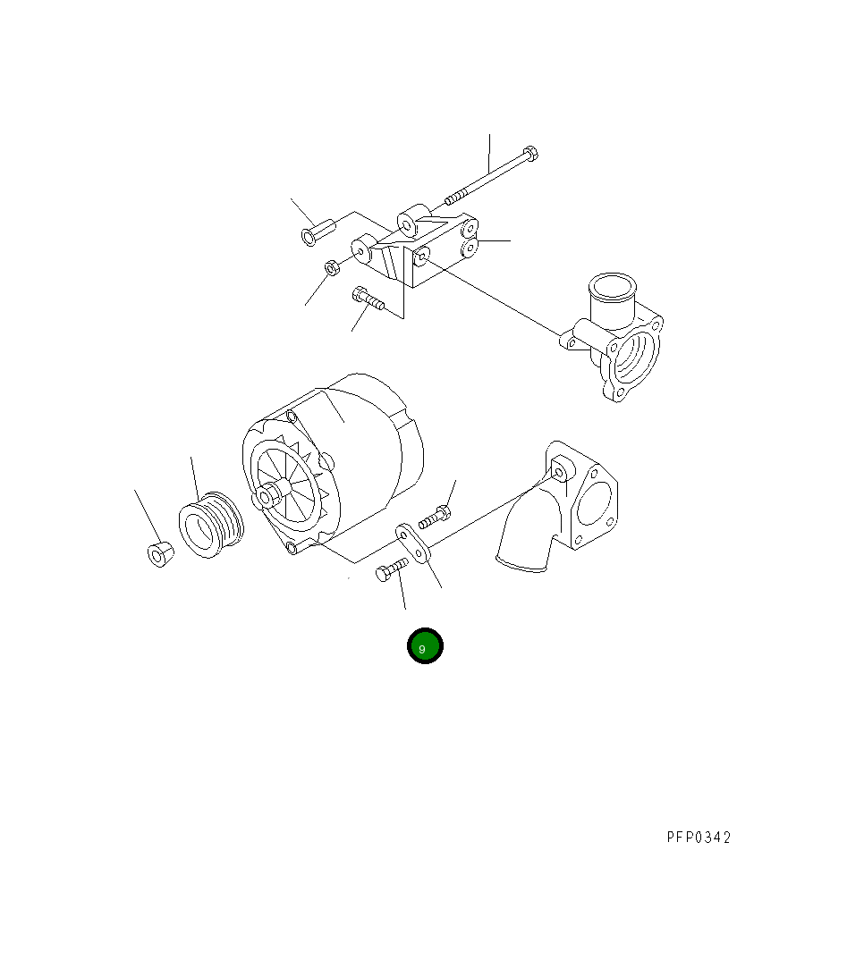 Болт 6736-81-6180 Komatsu