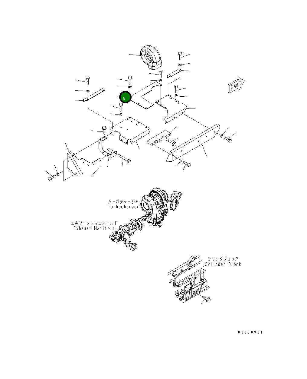 Крышка 6251-11-6140 Komatsu