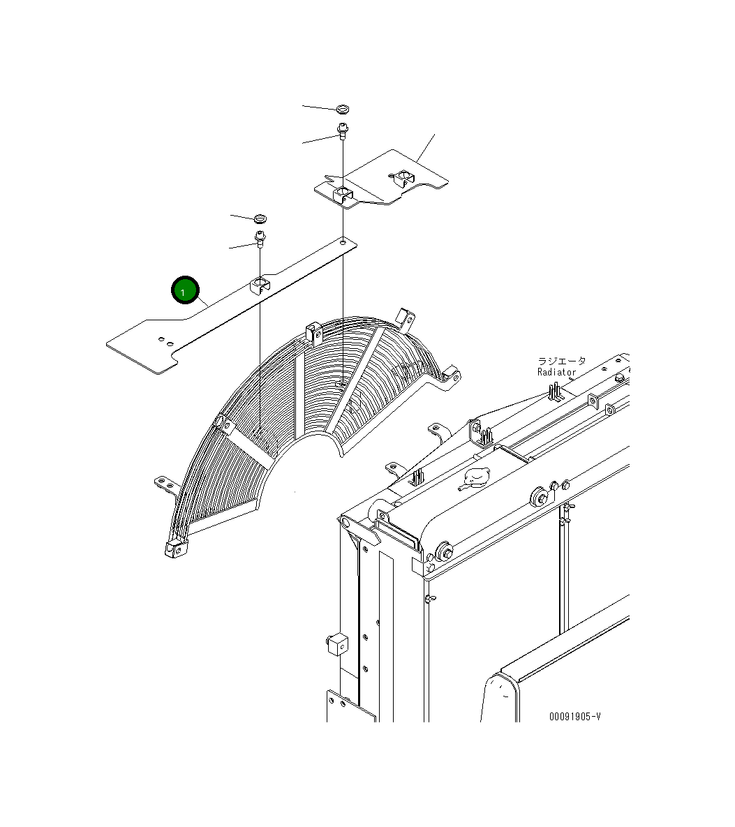Крышка 8234-03-1721  Komatsu