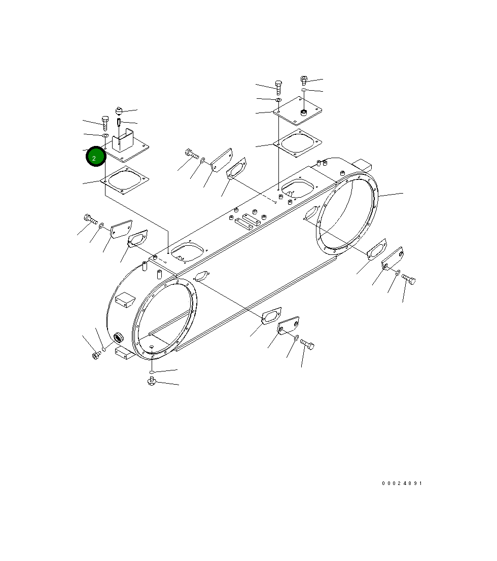 Крышка 23C-25-51253 Komatsu