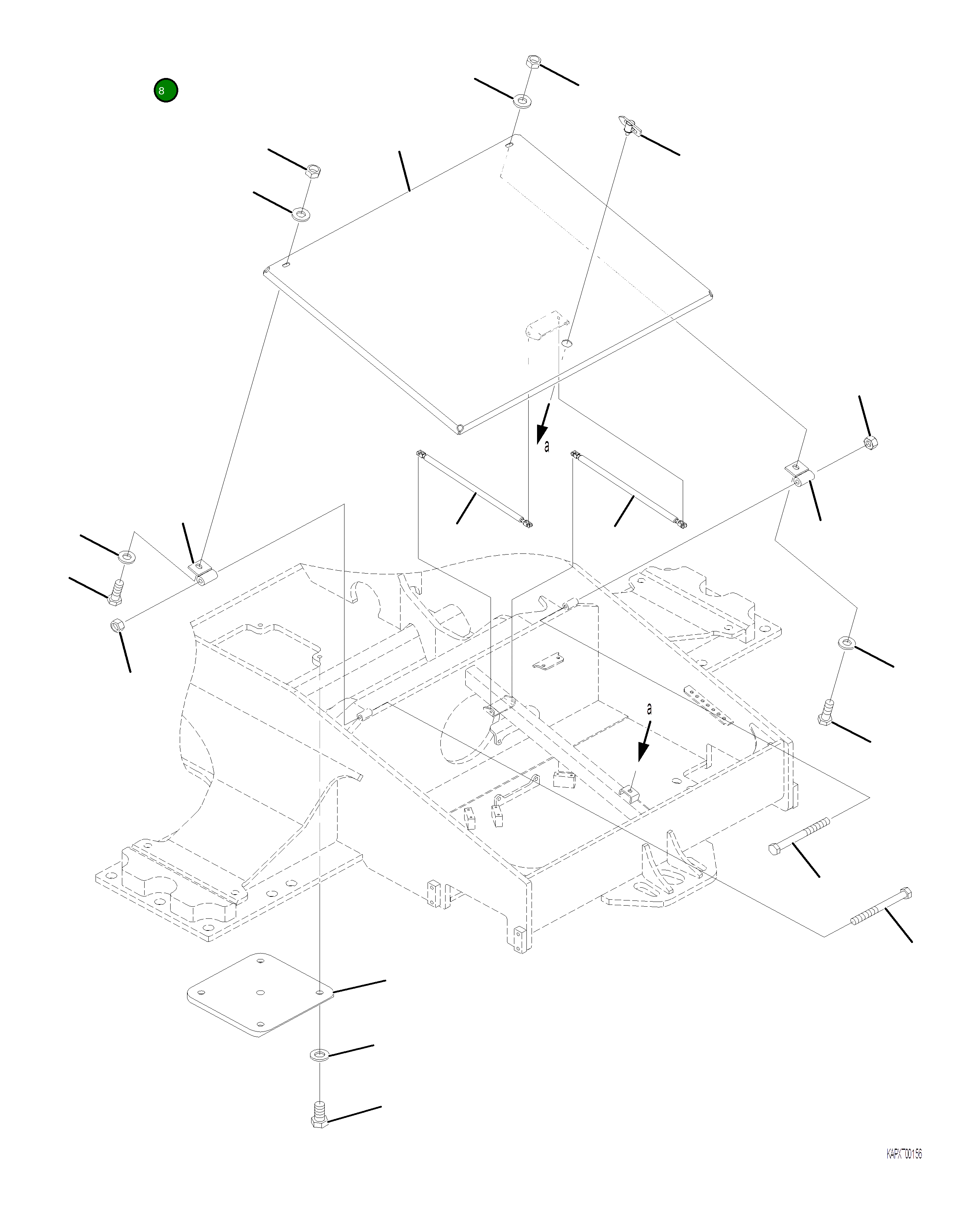 Крышка 4A1-30-23570 Komatsu