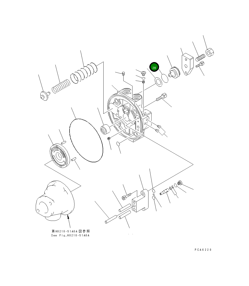 Кольцо уплотнительное (O-Ring) UC1301240007 Komatsu