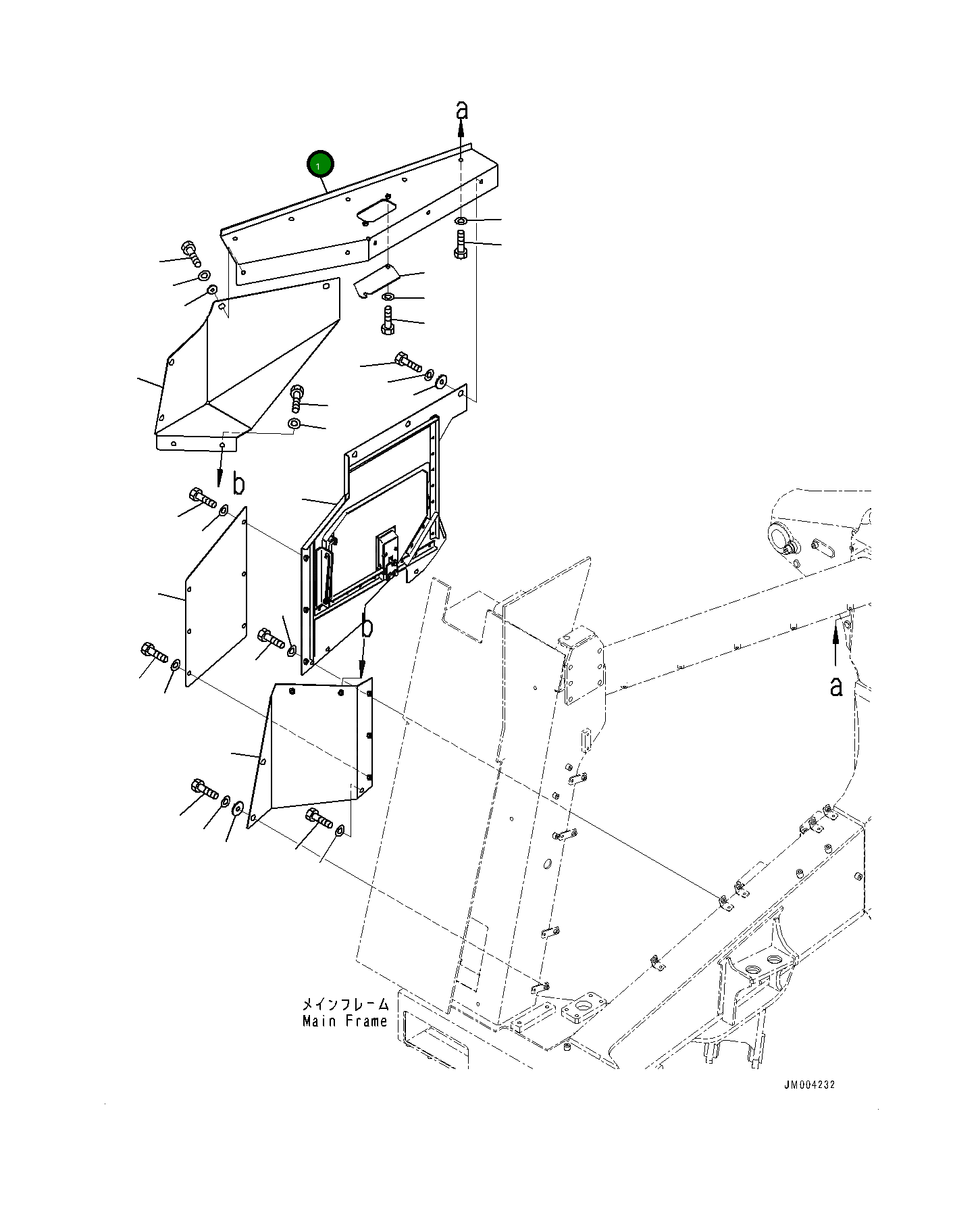 Крышка 561-89-85520  Komatsu