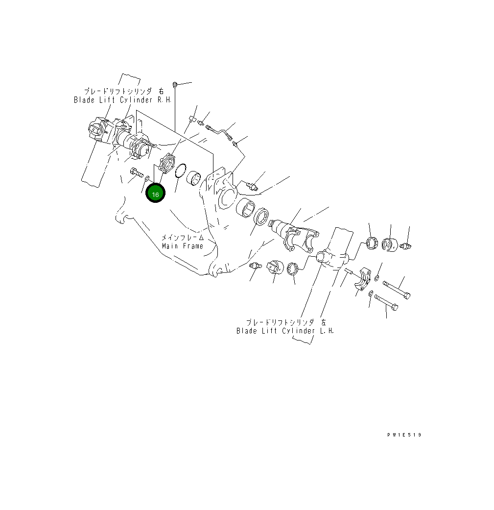 Крышка 19M-61-11171 Komatsu
