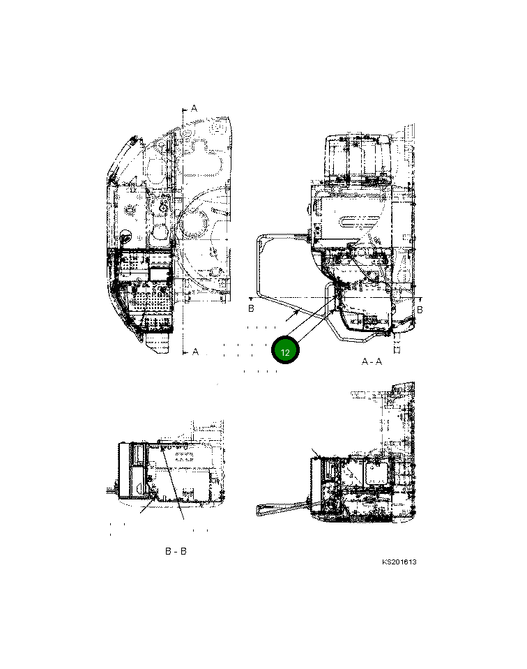 Крышка 22B-946-6560  Komatsu