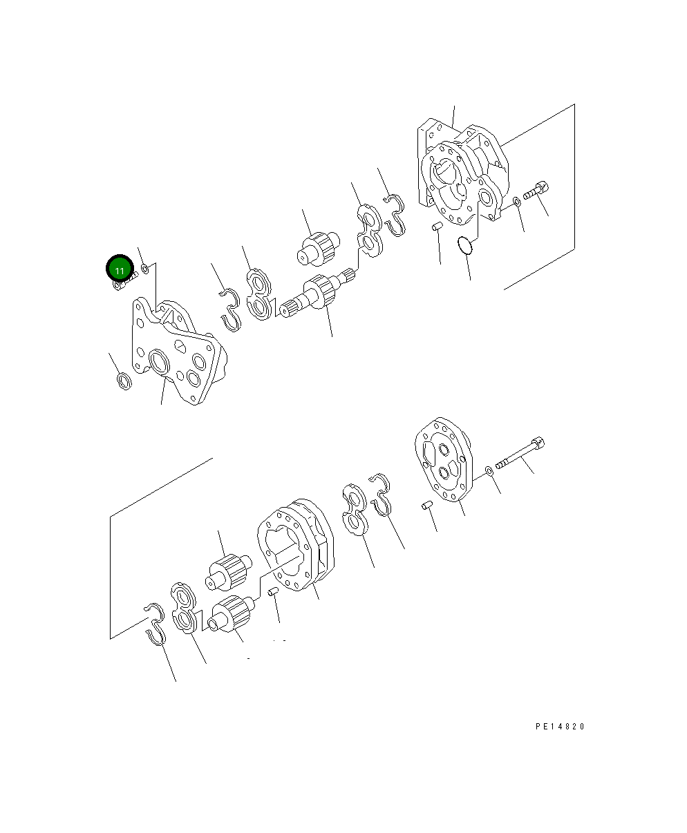 Болт 01252-31240 Komatsu