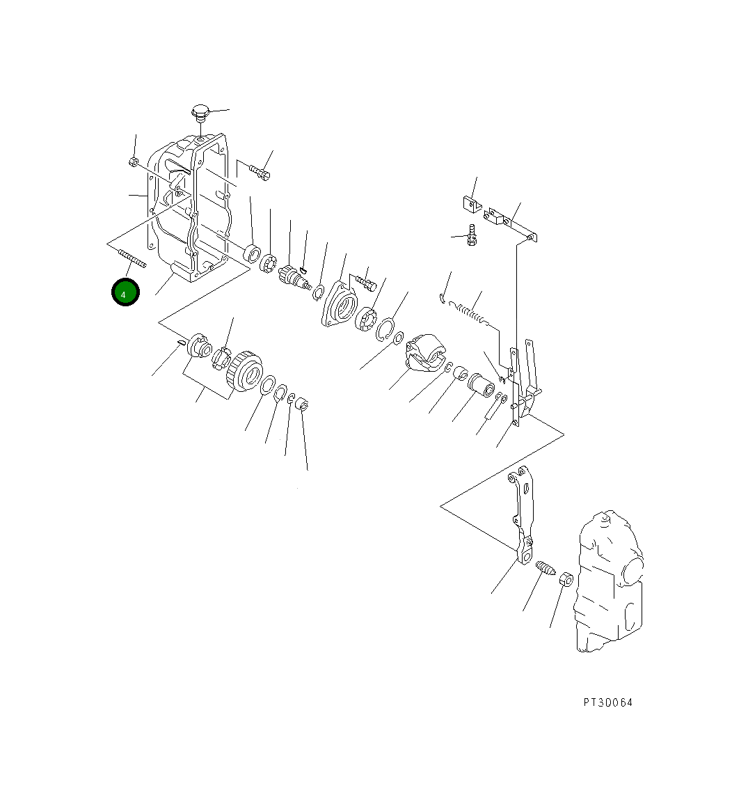 Болт DK154013-7500 Komatsu