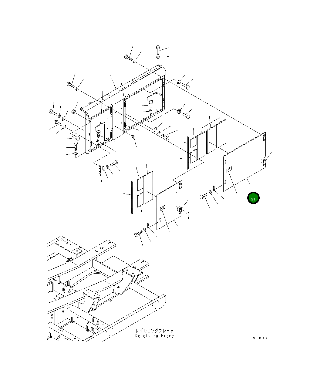 Крышка 209-54-77531 Komatsu