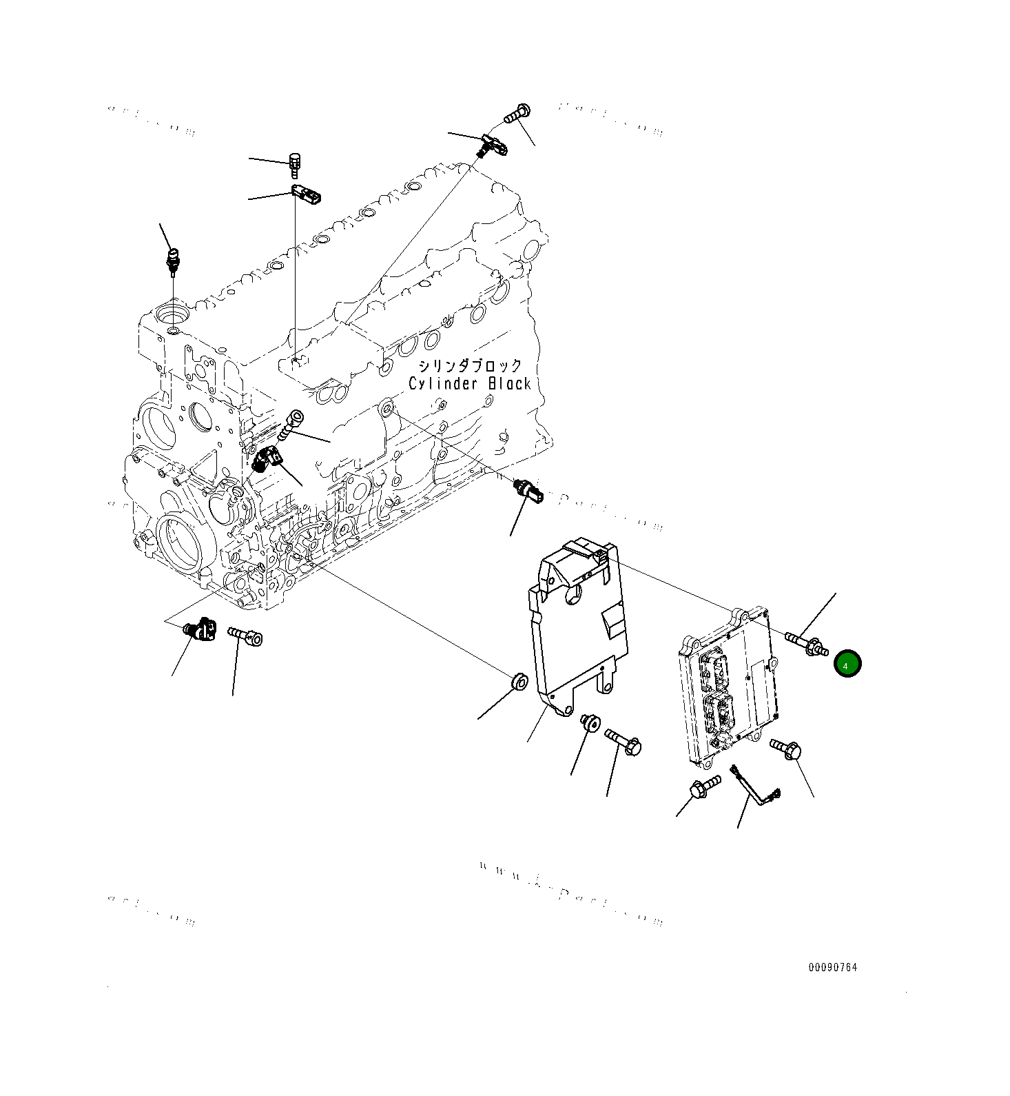 Болт 6754819161 Komatsu