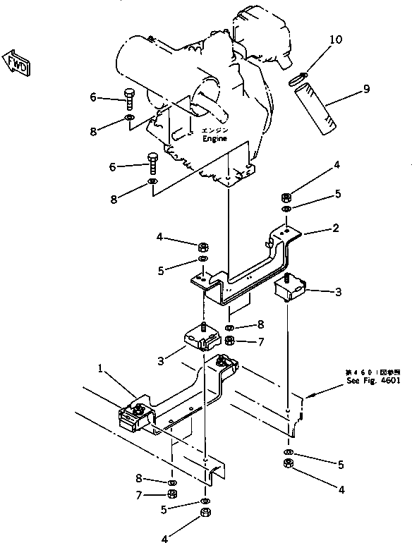 Болт 21S-01-12160  Komatsu