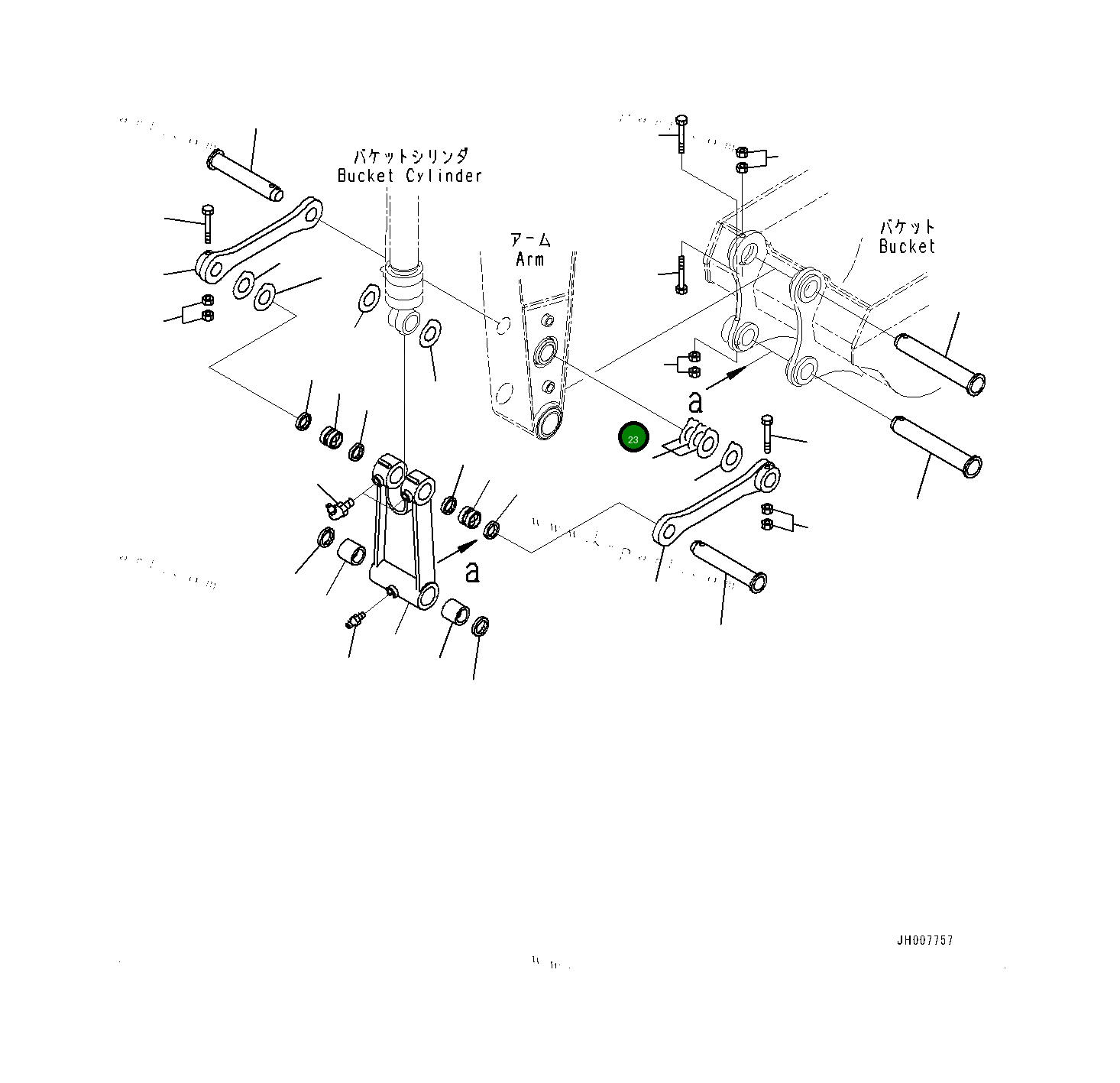 Болт 20Y7032460 Komatsu